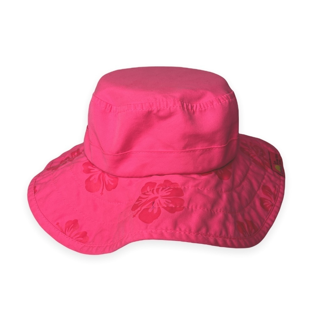 Sun Protection Zone Kids UPF 50+ Hawaiian Pink Safari Sun Hat UV Sun Lightweight